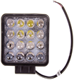  SPС Фара светодиодная OFF ROAD 107*107мм квадратная 12V/24V 48W 6000К 16 диод с линзой Дальний свет